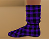 Purple Sock Plaid Tall F