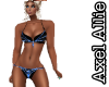AA Blue & Black Bikini