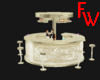 fw cream round counter