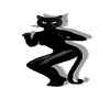 Dancing Black Cat