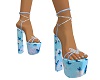 BabyBlue Butterfly Heels