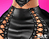 B| Black Leather Skirt