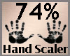Hand Scale 74% F A