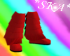 *SKA* Red Kawaii Shoes