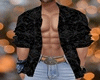 BLACK OPEN SHIRT