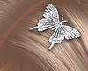 Silver Butterfly Clips