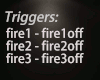 Trigger fireplace