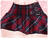 $K Plaid Mini Skirt