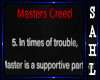 LS~MASTER CREED 5QUOTE