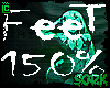 scaler feet 150%