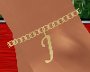 *TJ* "J" Anklet Gold