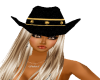 Gold/black cowboy hat