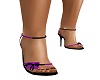 Purple/black sandal