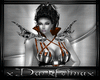 b bronze demon sin dress