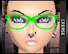 :C: Lime Nerd Glasses