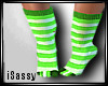 -S- Green Toe Socks