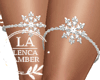Silver Snowflake garters