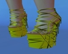Rainbow yellow heels