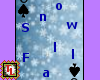 falling snow card