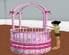 round baby priness crib