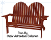 Adirondack Cedar Settee