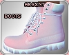 !A Una Pastel Boots Pink