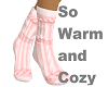 warm winter socks pink
