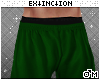 #gym shorts: green