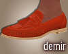[D] Macho orange loafer