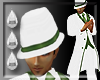 (I) White & Green Hat