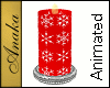 Candle, Red Snowflake
