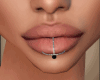 ~S~Lip Ring~BLK/SILVER