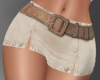 Ivory Denim Skirt