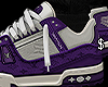 LV x Purple Shoes