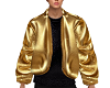 bomber jacket gold&black