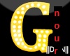 G Yellow Letters Lamp