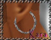 (Kara) Hoop Ear Silver M