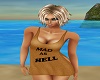 mad as hell dress gold