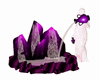 statue fountain purple