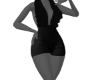 Black Plush Romper