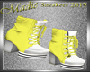 !a Sneaker Heels Yellow