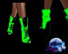 Green-Blk Spike boots