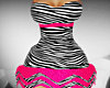 PZ::zebra mini dress