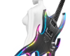 neon rainbow guitar