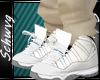 White x Baby Blue 11s