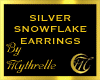 SILVER SNOWFLAKE EARRING