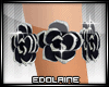 E~ Black Rose Bracelet