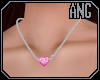 [ang]Pink Heart Necklace
