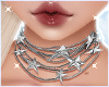 Y2K Silver Choker