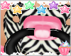 ! Zebra Pink Pacifier 